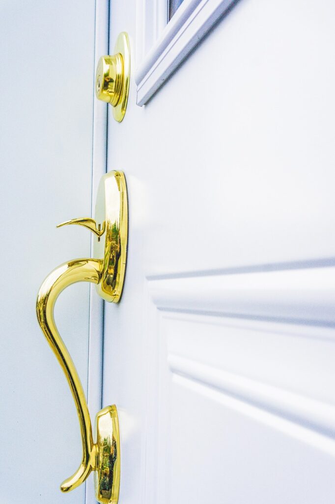 door knob, knob, gold, house, handle, entrance, style, door, design, texture
